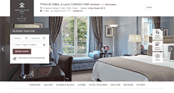 Desktop Screenshot of hotelprincedegalles.fr