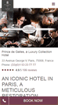 Mobile Screenshot of hotelprincedegalles.fr